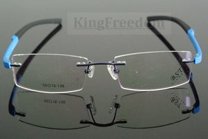 TR90 lightweight Eyeglass Frames Half Rimless unisex Myopia Glasses Men Women Eyewear Rx able