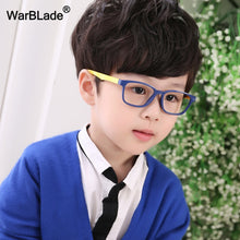Carica l&#39;immagine nel visualizzatore di Gallery, TR90 Flexible Kids Eyeglasses With Lanyard Square Frame Glasses For Child Boys Girls Degree Myopia Optical Frames WarBLade