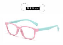 Carica l&#39;immagine nel visualizzatore di Gallery, TR90 Flexible Kids Eyeglasses With Lanyard Square Frame Glasses For Child Boys Girls Degree Myopia Optical Frames WarBLade