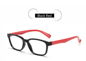 TR90 Flexible Kids Eyeglasses With Lanyard Square Frame Glasses For Child Boys Girls Degree Myopia Optical Frames WarBLade