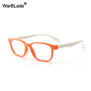 TR90 Flexible Kids Eyeglasses With Lanyard Square Frame Glasses For Child Boys Girls Degree Myopia Optical Frames WarBLade