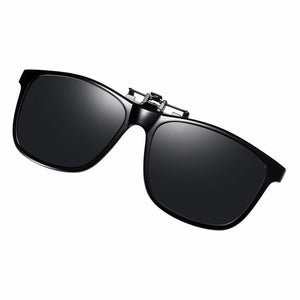 TR90 Frame Polarized Sunglasses Lens clip on glasses Night Vision Yellow Women Square Sun Glasses with Clips Unisex Clip