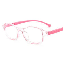 Load image into Gallery viewer, TR90 Glasses Kids Round Prescription Eyeglasses Myopia Children Silicone Rubber Cat Eye Girl Pink Spectacle Kids Cute baby Eyewa