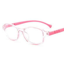 Load image into Gallery viewer, TR90 Glasses Kids Round Prescription Eyeglasses Myopia Children Silicone Rubber Cat Eye Girl Pink Spectacle Kids Cute baby Eyewa