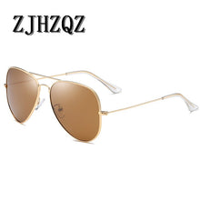 Carica l'immagine nel visualizzatore di Gallery, TR90 Lightweight Gold Green Brown Pink Blue Yellow Glasses Men Women Classic Vintage Retro Polarized Sunglasses Round Eyewear