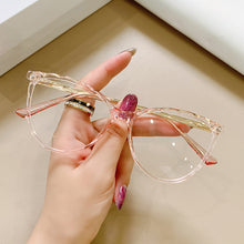 Load image into Gallery viewer, TR90 Metal Computer Goggles Frame Elegant Glasses Ladies Myopia Anti-Blue Glasses Transparent Driving Traveling Goggles