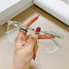 Load image into Gallery viewer, TR90 Metal Computer Goggles Frame Elegant Glasses Ladies Myopia Anti-Blue Glasses Transparent Driving Traveling Goggles