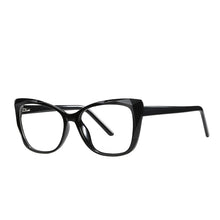 Load image into Gallery viewer, TR90 Optical Frame Glasses Anti-Blue Light Blocking Trend Spring CP Black Frame Flat Lens Prescription Glasses Computer Eyewear