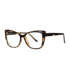 Load image into Gallery viewer, TR90 Optical Frame Glasses Anti-Blue Light Blocking Trend Spring CP Black Frame Flat Lens Prescription Glasses Computer Eyewear