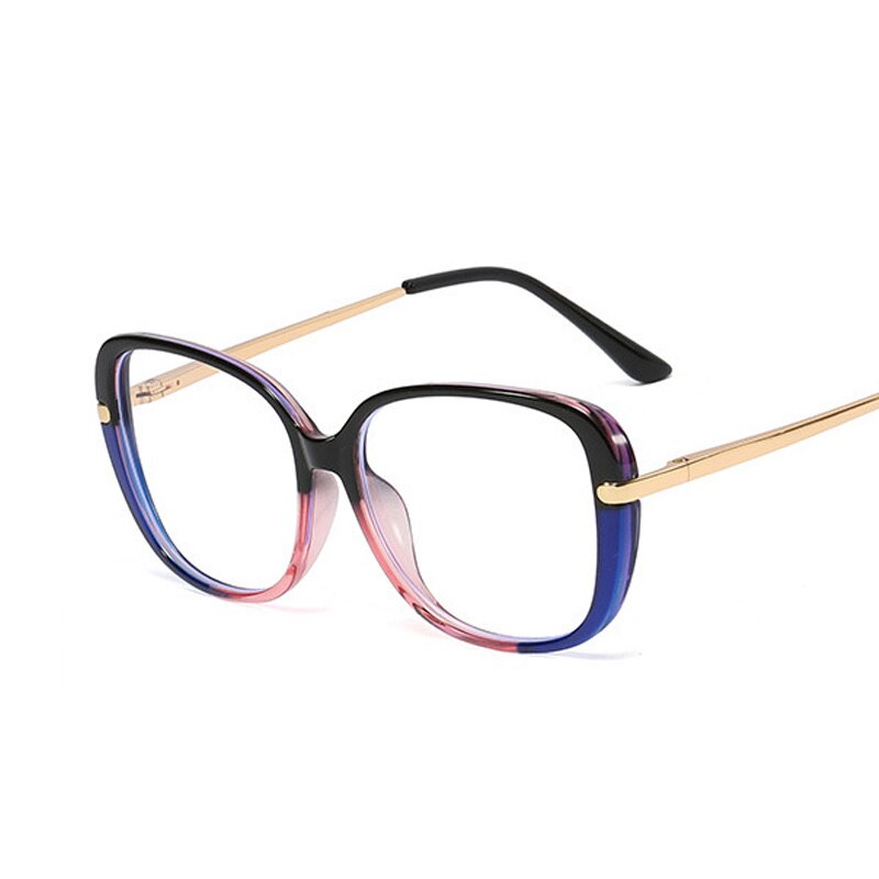 Montature per occhiali da vista TR90 Occhiali da vista firmati da donna Occhiali da vista anti-blu sexy Cat Eye con lenti trasparenti UV400