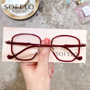 Optical Prescription Glasses Frame Women Clear Anti Blue Light Eyeglasses Frame Ladies Myopia Computer Spectacles