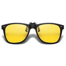 Load image into Gallery viewer, TR90 Polarized Clip On Sunglasses Men Flip Up Photochromic Sunglasses Mirror Blue Yellow Lens Night Vision Driving Glasses
