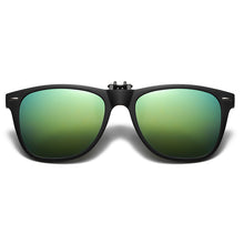 Load image into Gallery viewer, TR90 Polarized Clip On Sunglasses Men Flip Up Photochromic Sunglasses Mirror Blue Yellow Lens Night Vision Driving Glasses