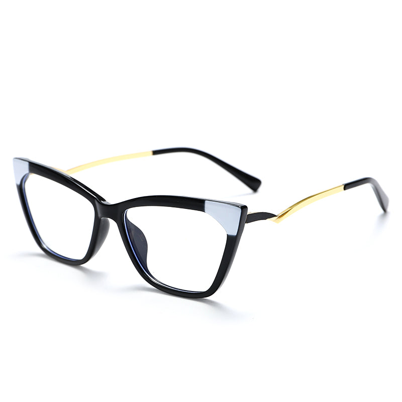 TR90 Rectangle Eyeglasses Women Trendy Cat Eye Computer Glasses Men UV400 Anti Blue Light Spectacle Frames Eyewear
