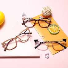 Load image into Gallery viewer, TR90 Rectangle Eyeglasses Women Trendy Cat Eye Computer Glasses Men UV400 Anti Blue Light Spectacle Frames Eyewear