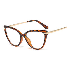 Carica l&#39;immagine nel visualizzatore di Gallery, TR90 Retro Crystal Cutting Glasses Frames Men Women Optical Computer Glasses Female Anti-blue Light Black Red Glasses