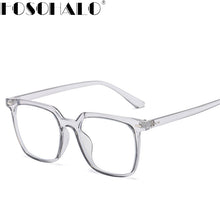 Load image into Gallery viewer, TR90 Retro Mens Glasses Frame Computer Eyeglasses Frame Women Anti-blue Light Transparent Clear Pink Plastic Frame