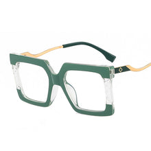 Load image into Gallery viewer, TR90 Square Eyeglasses Women Oversized Optical Frames Men Big Clear Lens Sunglasses Vintage Spectacle Frames Eyewear Spring Leg
