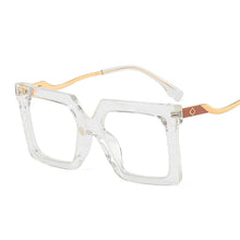 Load image into Gallery viewer, TR90 Square Eyeglasses Women Oversized Optical Frames Men Big Clear Lens Sunglasses Vintage Spectacle Frames Eyewear Spring Leg