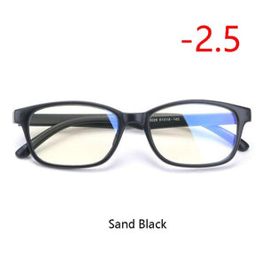 TR90 Square Finished Myopia Glasses Women Men Short-sight Eye Glasses Red Frame Myopia Eyewear -1.0 -1.5 -2.0 -2.5 -3 -3.5 -4.0