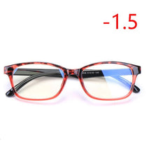 Load image into Gallery viewer, TR90 Square Finished Myopia Glasses Women Men Short-sight Eye Glasses Red Frame Myopia Eyewear -1.0 -1.5 -2.0 -2.5 -3 -3.5 -4.0