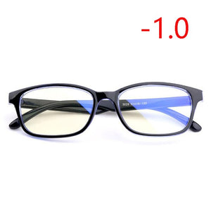 TR90 Square Finished Myopia Glasses Women Men Short-sight Eye Glasses Red Frame Myopia Eyewear -1.0 -1.5 -2.0 -2.5 -3 -3.5 -4.0