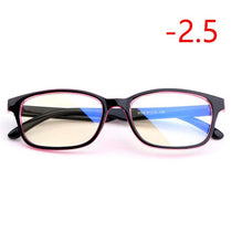 Load image into Gallery viewer, TR90 Square Finished Myopia Glasses Women Men Short-sight Eye Glasses Red Frame Myopia Eyewear -1.0 -1.5 -2.0 -2.5 -3 -3.5 -4.0