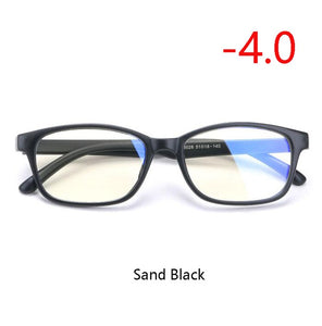 TR90 Square Finished Myopia Glasses Women Men Short-sight Eye Glasses Red Frame Myopia Eyewear -1.0 -1.5 -2.0 -2.5 -3 -3.5 -4.0