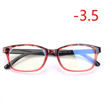 Load image into Gallery viewer, TR90 Square Finished Myopia Glasses Women Men Short-sight Eye Glasses Red Frame Myopia Eyewear -1.0 -1.5 -2.0 -2.5 -3 -3.5 -4.0