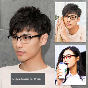 TR90 Square Finished Myopia Glasses Women Men Short-sight Eye Glasses Red Frame Myopia Eyewear -1.0 -1.5 -2.0 -2.5 -3 -3.5 -4.0