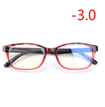 Load image into Gallery viewer, TR90 Square Finished Myopia Glasses Women Men Short-sight Eye Glasses Red Frame Myopia Eyewear -1.0 -1.5 -2.0 -2.5 -3 -3.5 -4.0