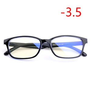 TR90 Square Finished Myopia Glasses Women Men Short-sight Eye Glasses Red Frame Myopia Eyewear -1.0 -1.5 -2.0 -2.5 -3 -3.5 -4.0