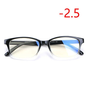 TR90 Square Finished Myopia Glasses Women Men Short-sight Eye Glasses Red Frame Myopia Eyewear -1.0 -1.5 -2.0 -2.5 -3 -3.5 -4.0