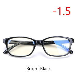 TR90 Square Finished Myopia Glasses Women Men Short-sight Eye Glasses Red Frame Myopia Eyewear -1.0 -1.5 -2.0 -2.5 -3 -3.5 -4.0