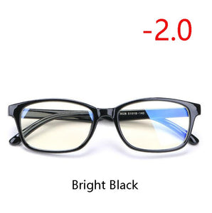 TR90 Square Finished Myopia Glasses Women Men Short-sight Eye Glasses Red Frame Myopia Eyewear -1.0 -1.5 -2.0 -2.5 -3 -3.5 -4.0
