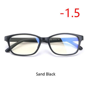 TR90 Square Finished Myopia Glasses Women Men Short-sight Eye Glasses Red Frame Myopia Eyewear -1.0 -1.5 -2.0 -2.5 -3 -3.5 -4.0