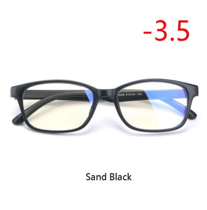 TR90 Square Finished Myopia Glasses Women Men Short-sight Eye Glasses Red Frame Myopia Eyewear -1.0 -1.5 -2.0 -2.5 -3 -3.5 -4.0