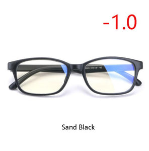 TR90 Square Finished Myopia Glasses Women Men Short-sight Eye Glasses Red Frame Myopia Eyewear -1.0 -1.5 -2.0 -2.5 -3 -3.5 -4.0