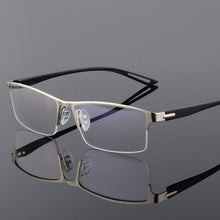 Load image into Gallery viewer, TR90 Titanium Alloy Glasses Frame Men Semi Rimless Square Eye Glass Prescription Eyeglasses Myopia Optical Frames Korean Eyewear