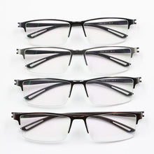 Load image into Gallery viewer, TR90 Titanium Alloy Glasses Frame Men Semi Rimless Square Eye Glass Prescription Eyeglasses Myopia Optical Frames Korean Eyewear