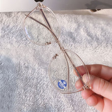 Load image into Gallery viewer, TR90 Vintage Glasses Women Men Round Clear Glasses Optical Eyeglasses Frame Transparent Lens Spectacle Unisex Anti Blue Light