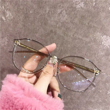 Load image into Gallery viewer, TR90 Vintage Glasses Women Men Round Clear Glasses Optical Eyeglasses Frame Transparent Lens Spectacle Unisex Anti Blue Light