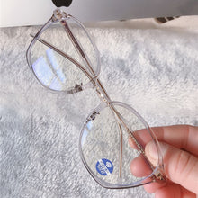 Load image into Gallery viewer, TR90 Vintage Glasses Women Men Round Clear Glasses Optical Eyeglasses Frame Transparent Lens Spectacle Unisex Anti Blue Light