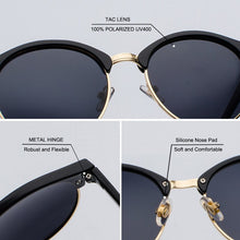 Load image into Gallery viewer, TR90 Vintage Polarized Sunglasses Women 2023 Retro Round Sunglasses Men UV400 Driver's Anti-glare Sun Glasses For Men