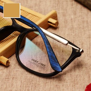 TR90 eyeglasses full frame light Optical glasses spectacles design prescription wood grain 2581