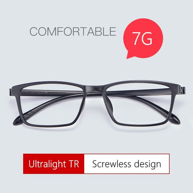 TR90 glasses frame male comfortable ultra-light screwless myopia glasses frame female square frame optical prescription glasses