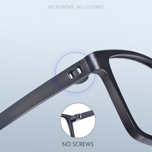 Load image into Gallery viewer, TR90 glasses frame male comfortable ultra-light screwless myopia glasses frame female square frame optical prescription glasses