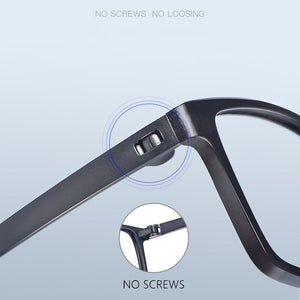 TR90 glasses frame male comfortable ultra-light screwless myopia glasses frame female square frame optical prescription glasses