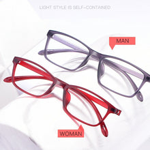 Load image into Gallery viewer, TR90 glasses frame male comfortable ultra-light screwless myopia glasses frame female square frame optical prescription glasses