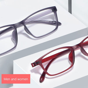 TR90 glasses frame male comfortable ultra-light screwless myopia glasses frame female square frame optical prescription glasses